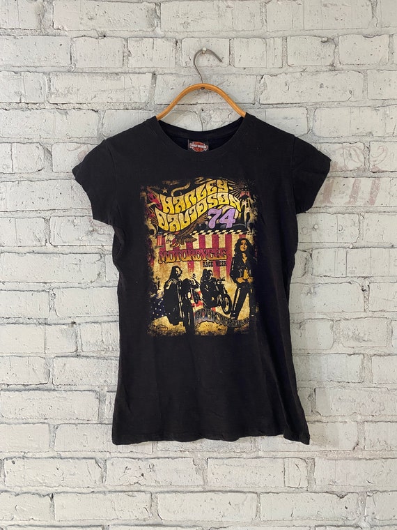Harley Davidson 74 Rock N Roll Womens Shirt