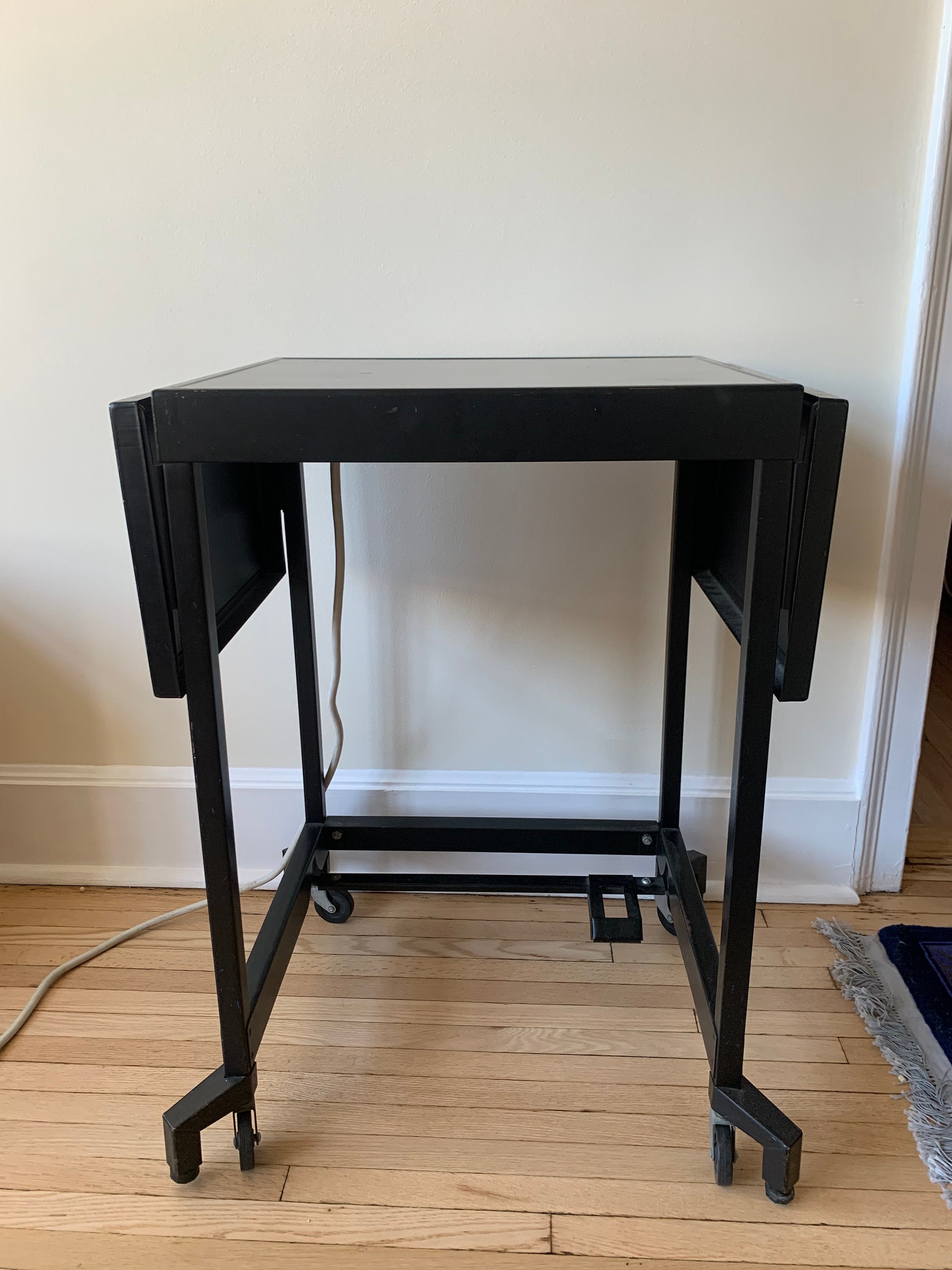 Vintage Metal Typewriter Stand With Wheels Etsy