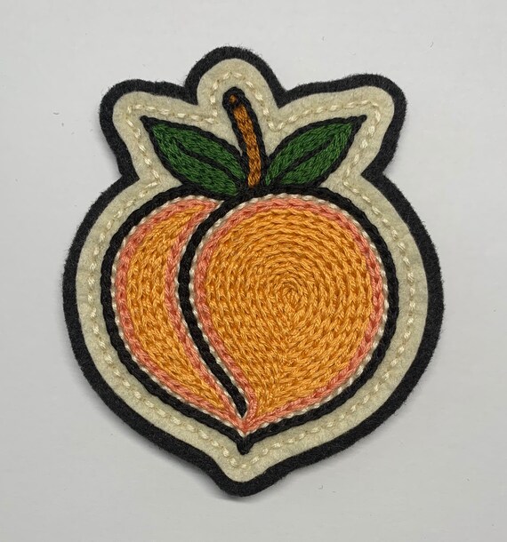 Pink & orange peach patch