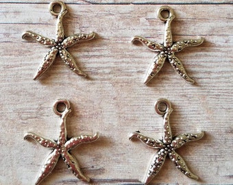 Starfish Charms 4 Pieces