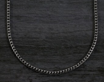 2MM Franco 14K White Gold Chain Solid 