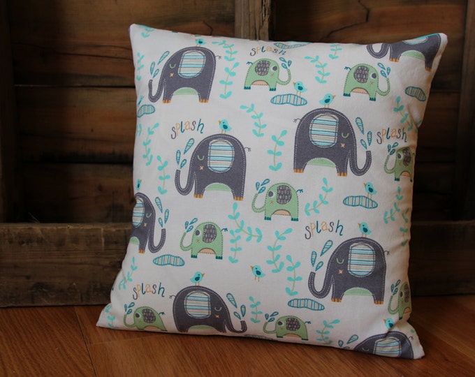 Gray Elephant Pillow Etsy