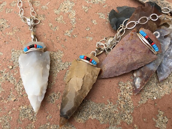 Arrowhead Necklace, Arrowhead Jewelry, Long Necklace, Southwestern