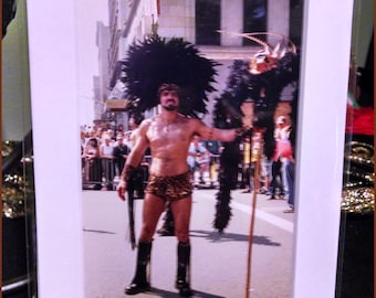 Gay Pride Parade: A Feathered Leopard Photograph (2000s)