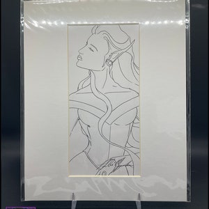 Noble Elven Lady Sketch (1993)