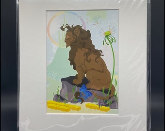 The Cowardly Lion Color Print (2013)