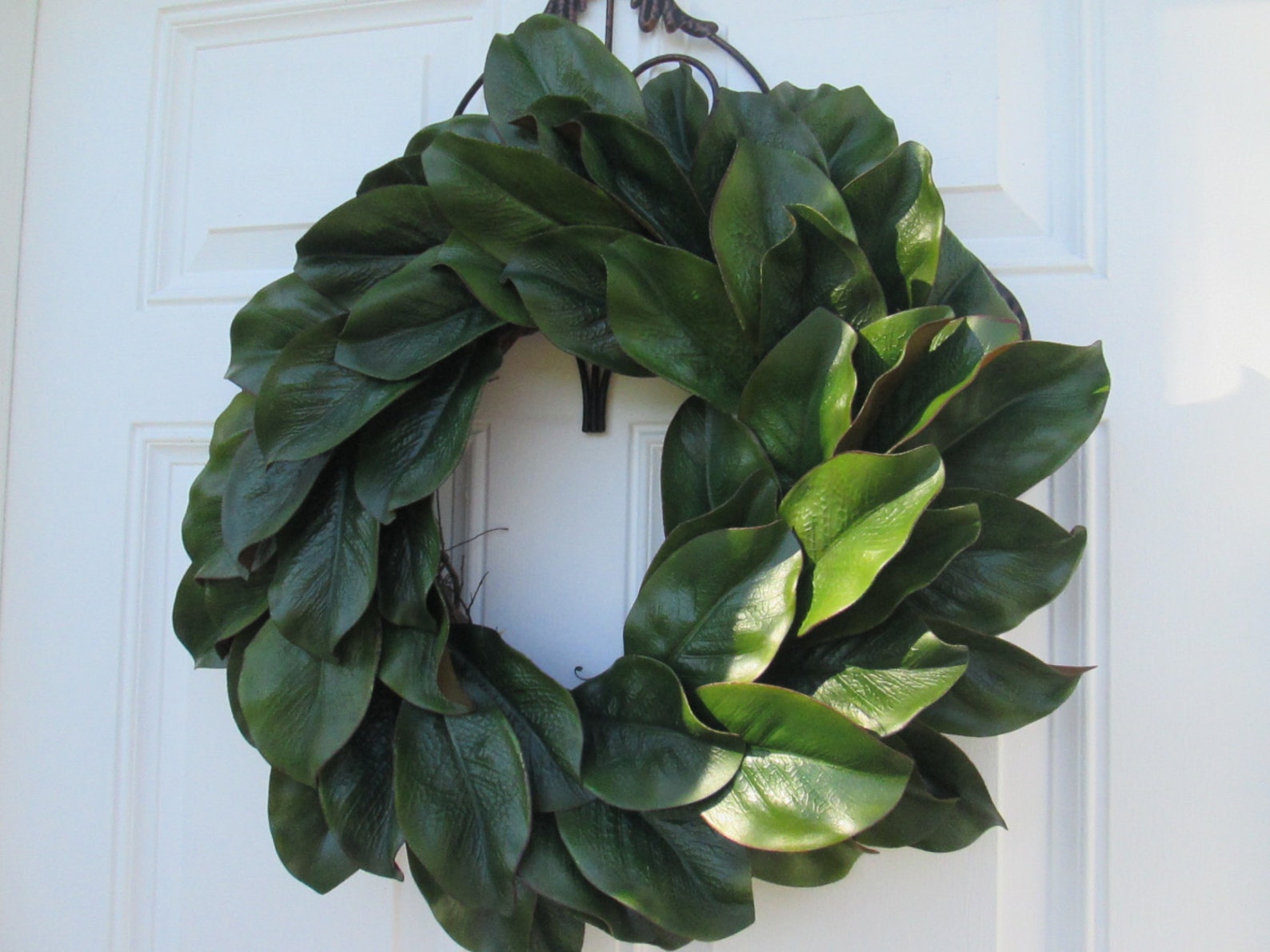 3. Breath Of Spring Faux Magnolia Wreath
