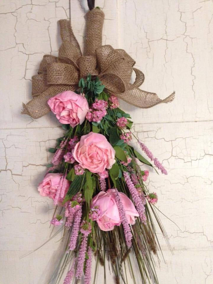 FLORAL SWAG Spring Floral SwagSpring Door DecorMothers Day Gift Idea