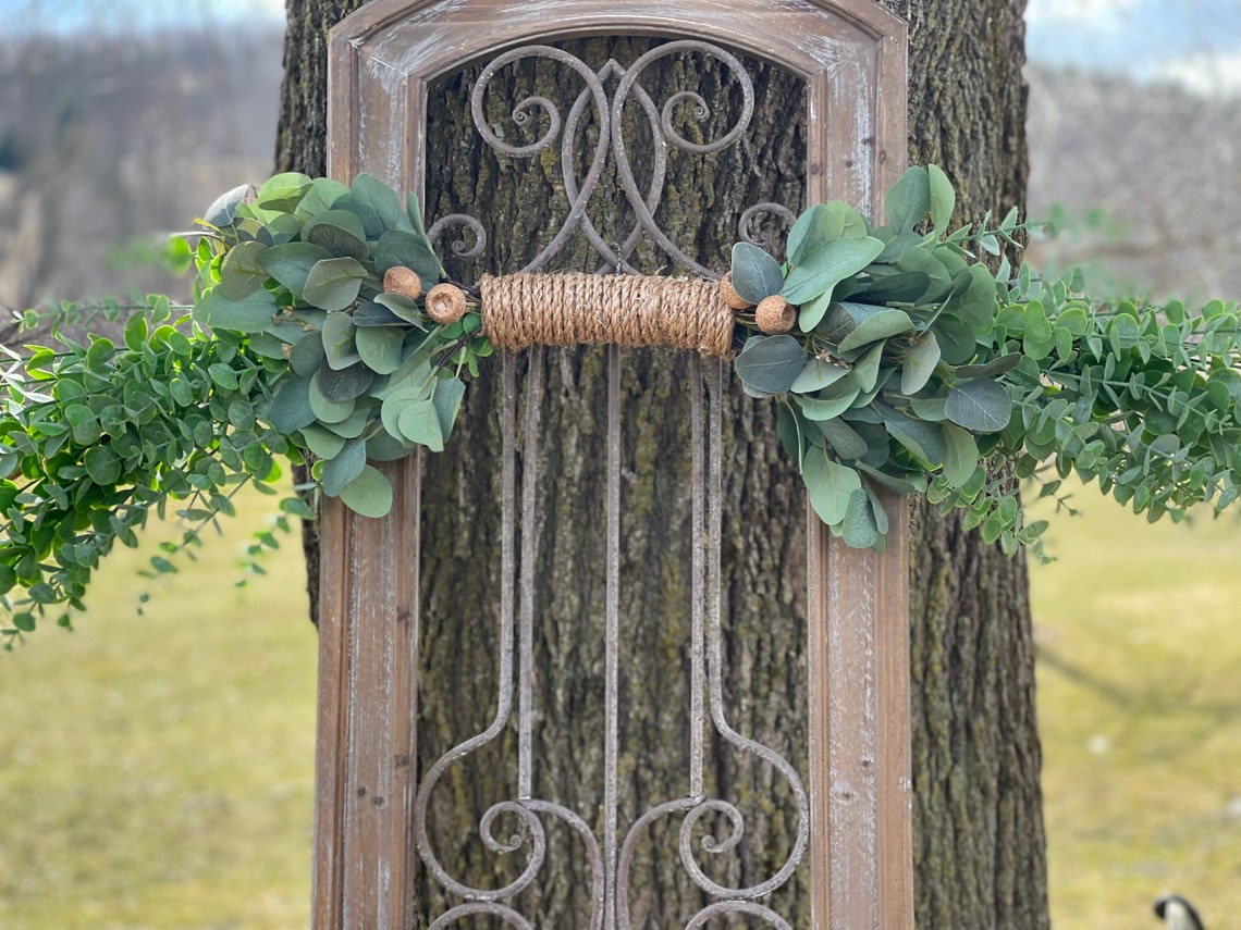 Eucalyptus Wall Swagfaux Eucalyptus Wall Swag Eucalyptus Etsy