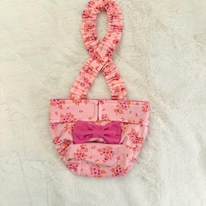 Französische Bulldogge Windel-Set mit Hosenträgern: Pink Lemonade Tula Dog Heat Windeln mit Schleife
