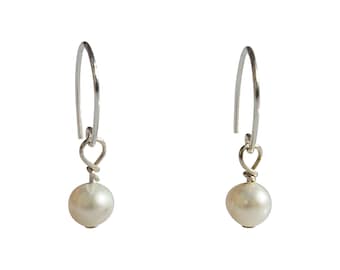 Sterling Silver and Pearl Earrings, Ozark Earrings, Cultured Freshwater Pearls, Earrings, Mother's Day, Gift.