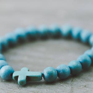8mm wood Hand Crafted Christian, Rosary & No cross bracelet, multi-colors