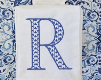 Monogrammed Tissue Box Cover-Adorn Initial, monogrammed gift-personalized gift-hostess gift