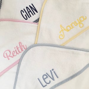 Monogrammed Hooded Towel for Babies and Toddlers, baby gift, baby shower image 4