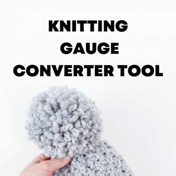 Verktyg för att konvertera stickmönster, byta stickstorlek + garnvikt, Excel-arbetsblad och konverterguide