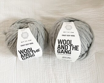 Wool and the Gang Crazy Sexy Wool 2 Skeins Rocky Grey