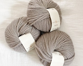 3 Skeins Rowan Big Wool Super Bulky Yarn in Concrete