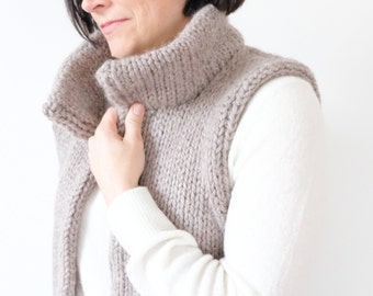 Adventurer Vest Knitting Pattern | Easy Knit Vest Pattern