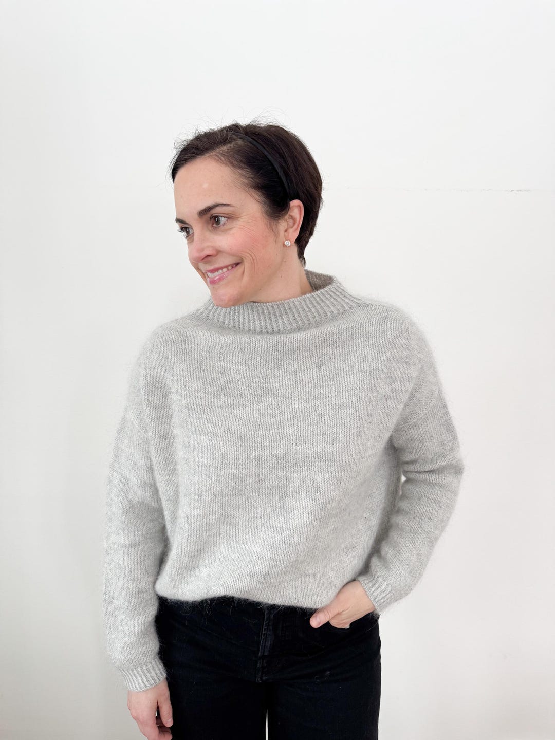 Knitting Pattern Sweater Easy Knit Sweater Pattern Drop Shoulder ...