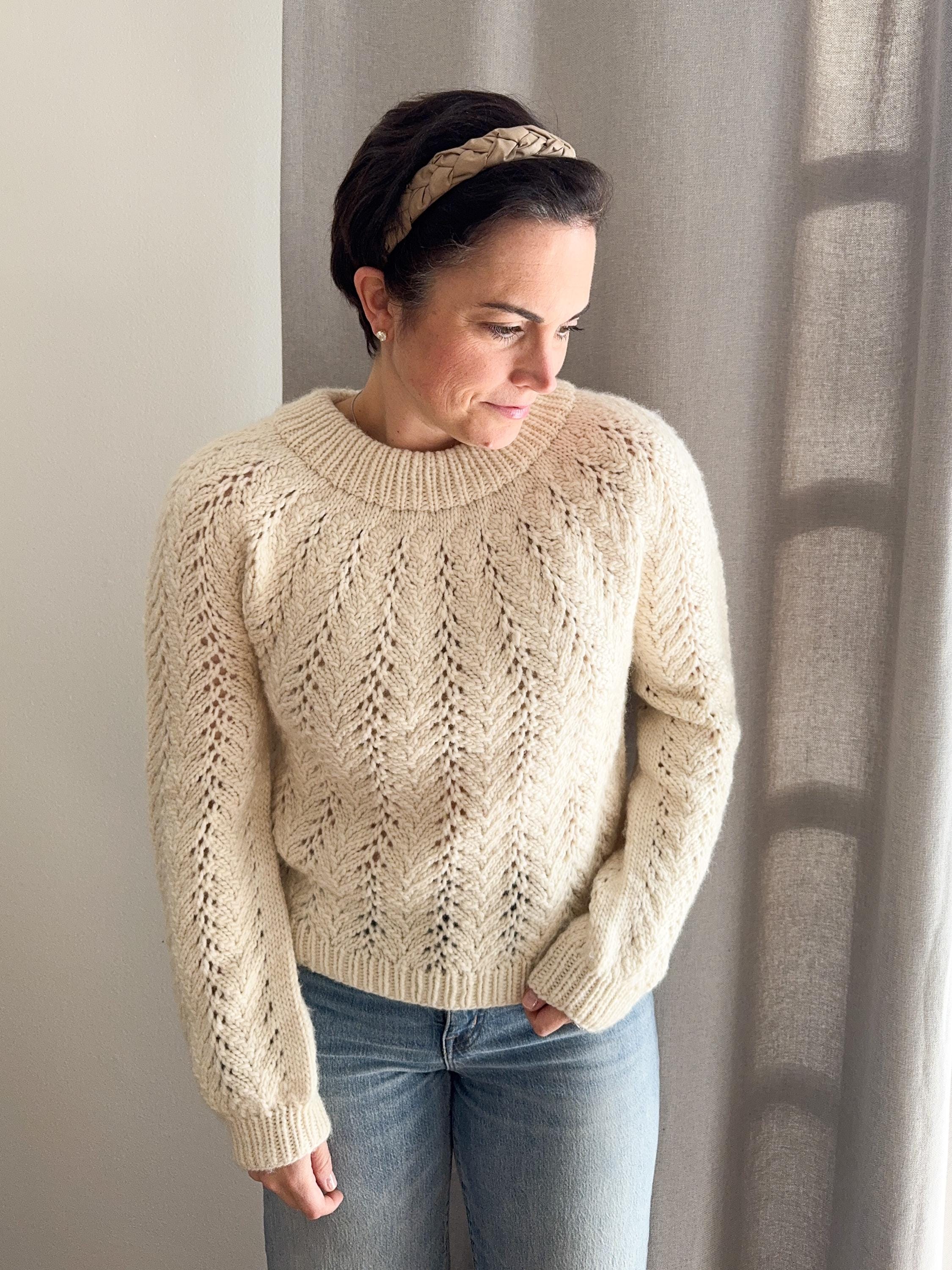 ンニットNKNIT pattern pullover sweat 130size Knitting Pattern Sweater Lace Knitting Sweater Pattern for