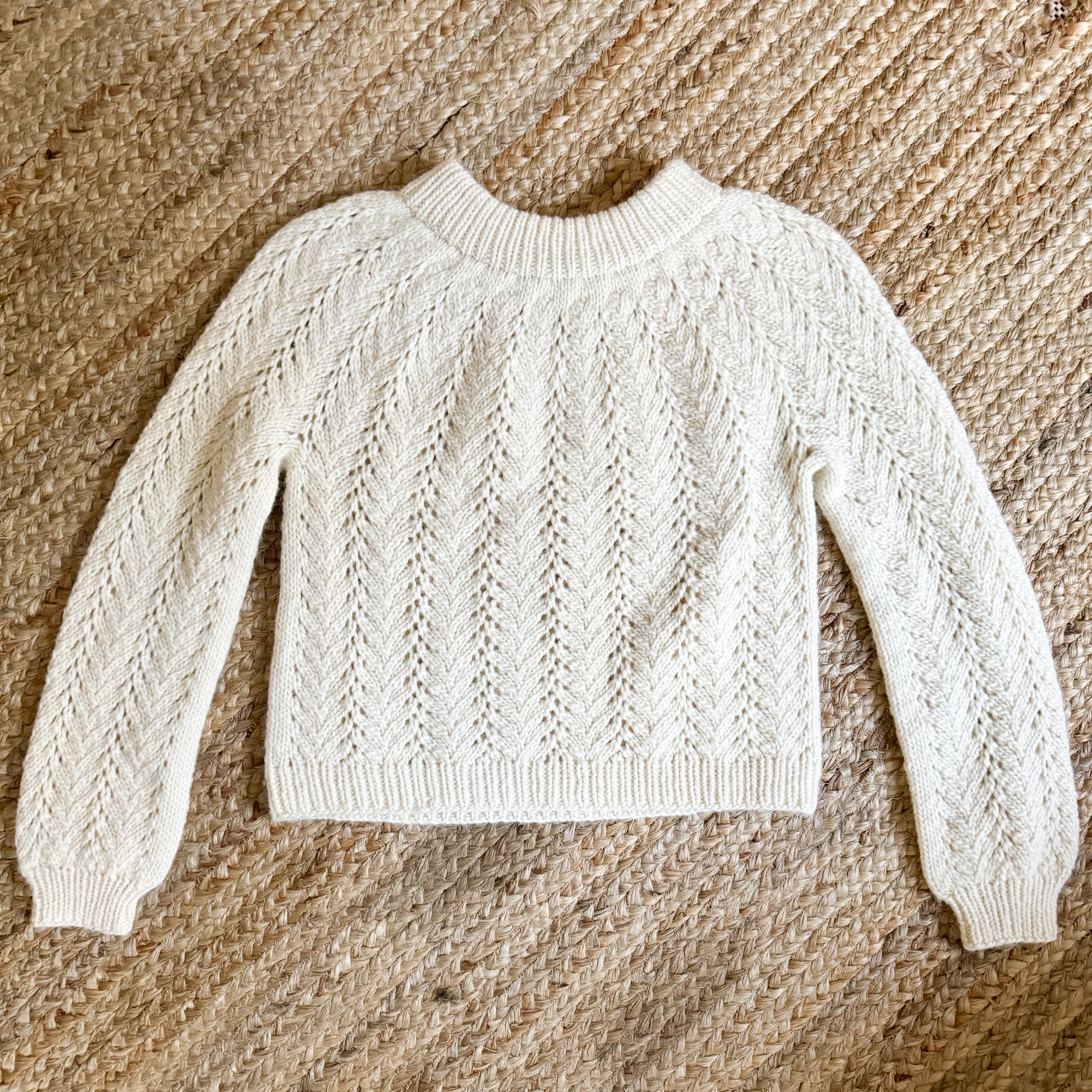 Knitting Pattern Sweater Lace Knitting Sweater Pattern for