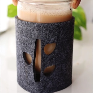 Mason Jar Sleeve Mason Jar Felt Coozie Light Protective Garden Cover image 1