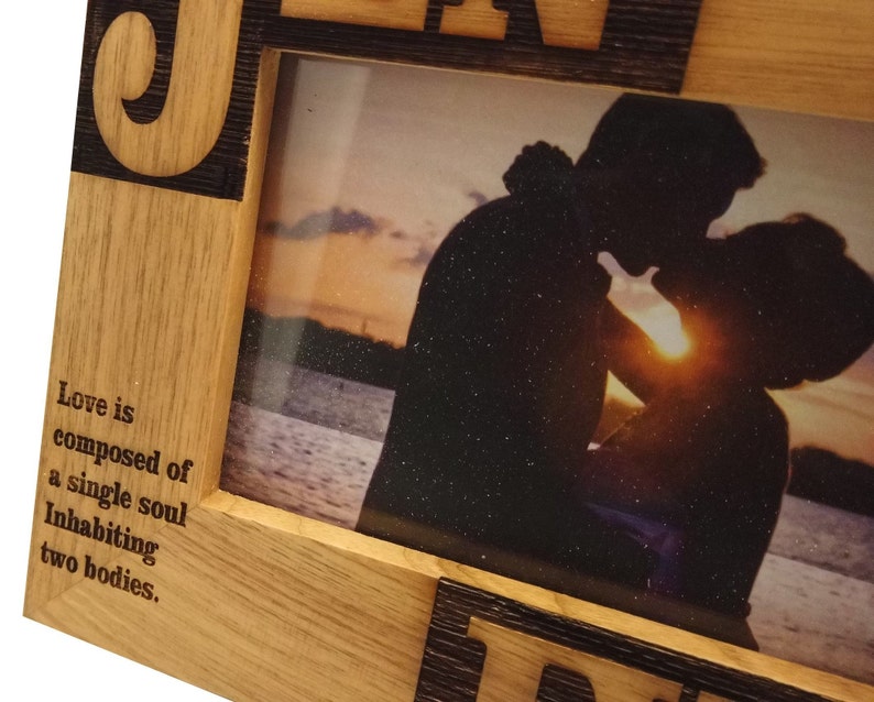 Personalised Mr and Mrs Photo Frame 4x6 Landscape or Portrait