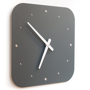 Wall Clock pewter image 2