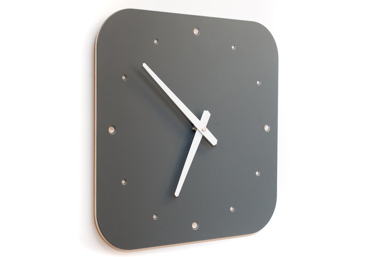 Wall Clock pewter image 2