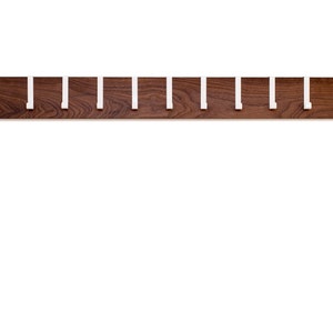 Wall wardrobe wood walnut wardrobe bar coat hooks coat rack hook bar wardrobe board space-saving simple modern image 6