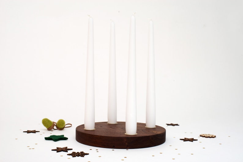 Classic round Advent wreath nut image 6