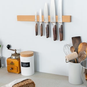 Magnetic Knife Rack beech image 2