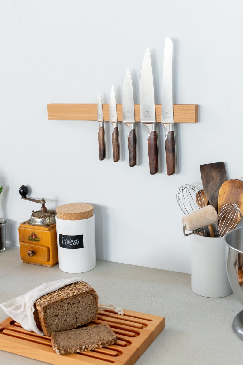 Magnetic Knife Rack beech image 2