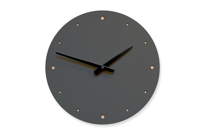 Wall Clock pewter image 6