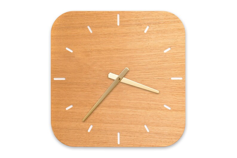 Kitchen Clock oak image 5