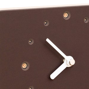 Wall clock in brown image 5