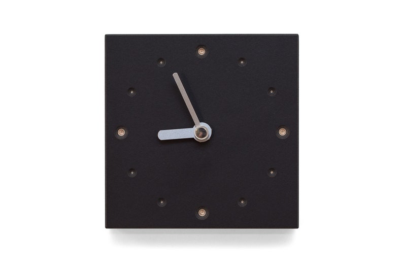 Wall clock in black image 3