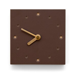 Wall clock in brown image 4