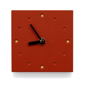 Wall clock in red image 4