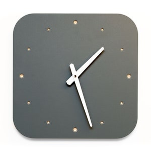 Wall Clock pewter image 1