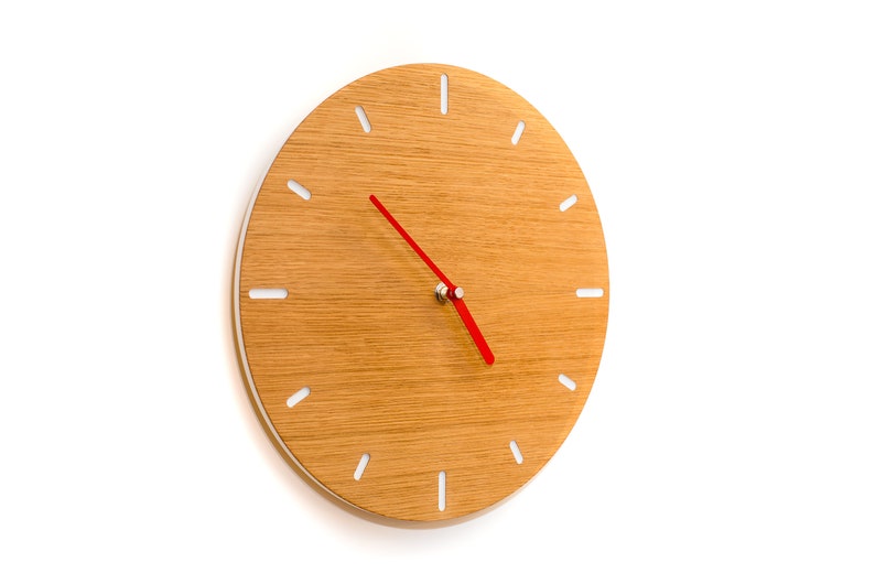 Wall Clock Small oak image 3