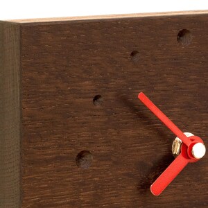 Wall clock smoked oak image 3