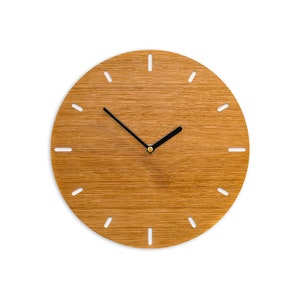 Horloge murale petit chêne 29 cm mouvement silencieux chuchoté pour le bureau salon cuisine autour de tout simplement Cadeau Indentation image 8