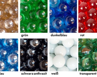 40 colored marbles