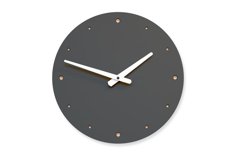 Wall Clock pewter image 8