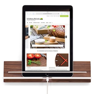 Tablet Wall Mount Walnut