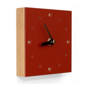 Wall clock in red image 2