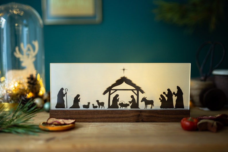 Luminary Nativity Scene nut image 6