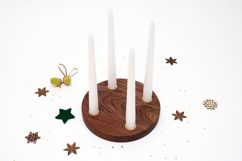 Classic round Advent wreath nut image 5