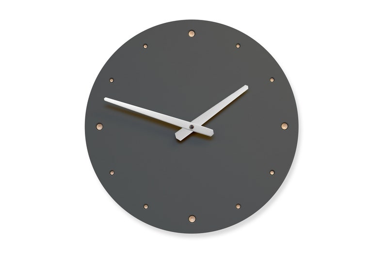 Wall Clock pewter image 7